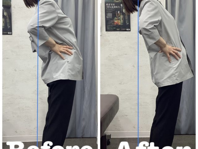 姿勢による腰の負担