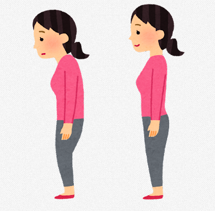姿勢の悪さから肩こり腰痛に